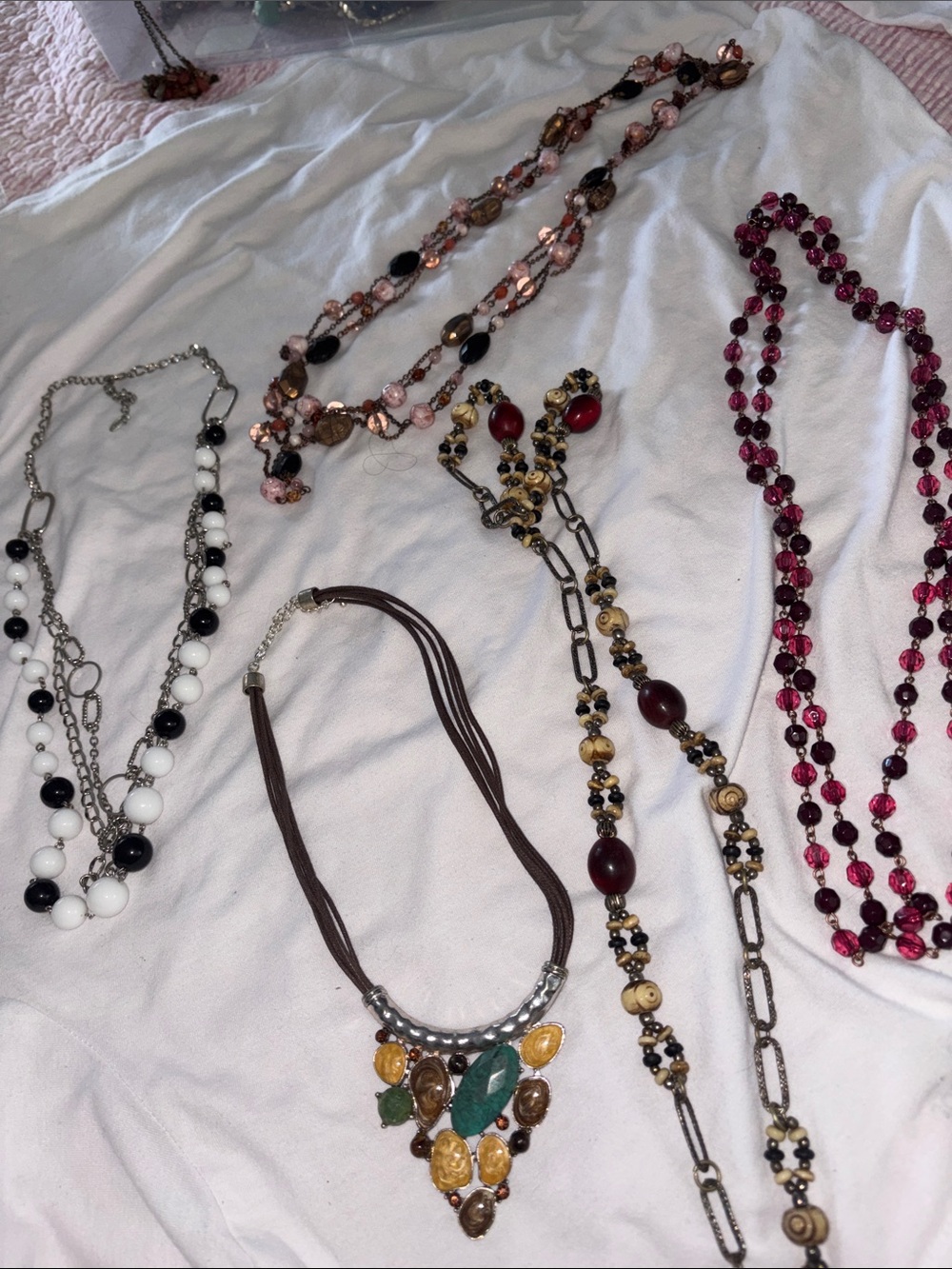 Women’s Multicolor Statement Necklace Bundle